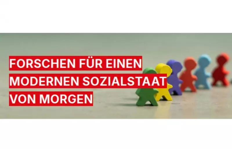 Banner mit dem Text "Forschen für einen modernen Sozialstaat von morgen"