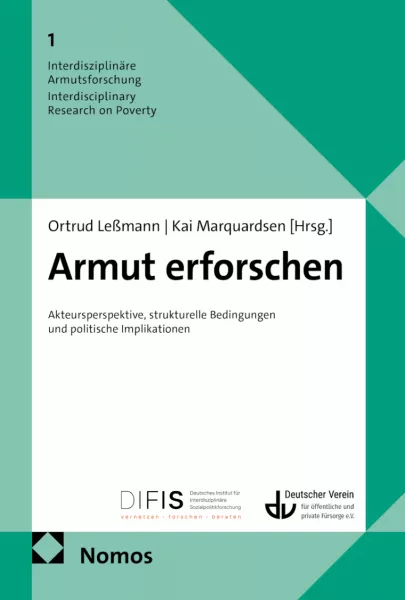 Das Buchcover des Titels "Armut erforschen"