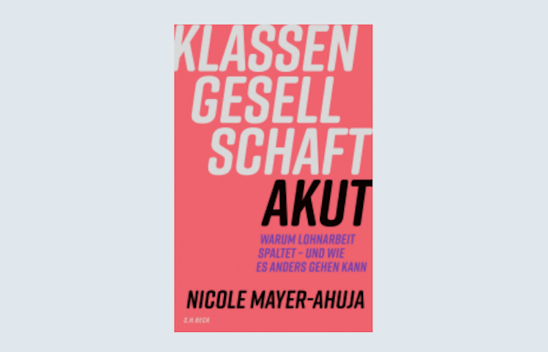 Das Buchcover des Titels "Klassengesellschaft akut" von Nicole Mayer-Ahuja